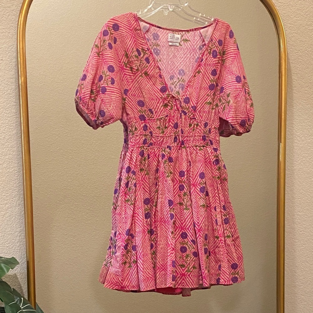 SAYLOR Rollo Mini Dress Size S - Picture 2 of 10